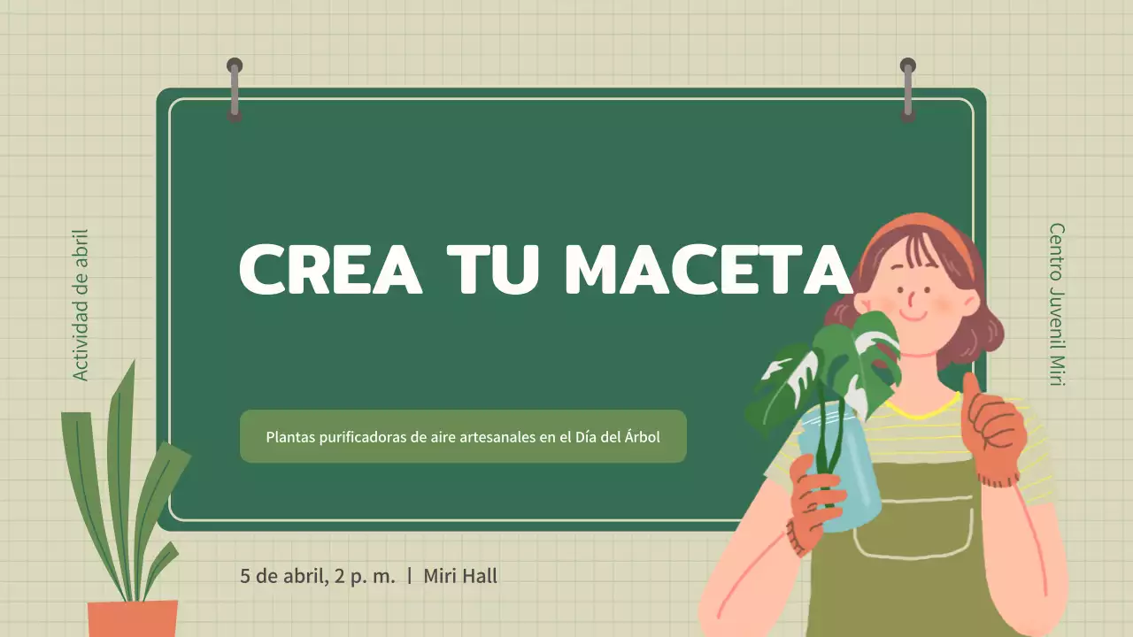 Cultivar una maceta con el concepto de cuaderno de dibujo abstracto