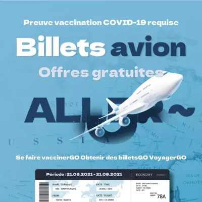 Billets d'avion bleus inspirés des voyages (carrés de médias sociaux)