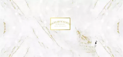 Voor een luxe conceptcafé in goud en wit