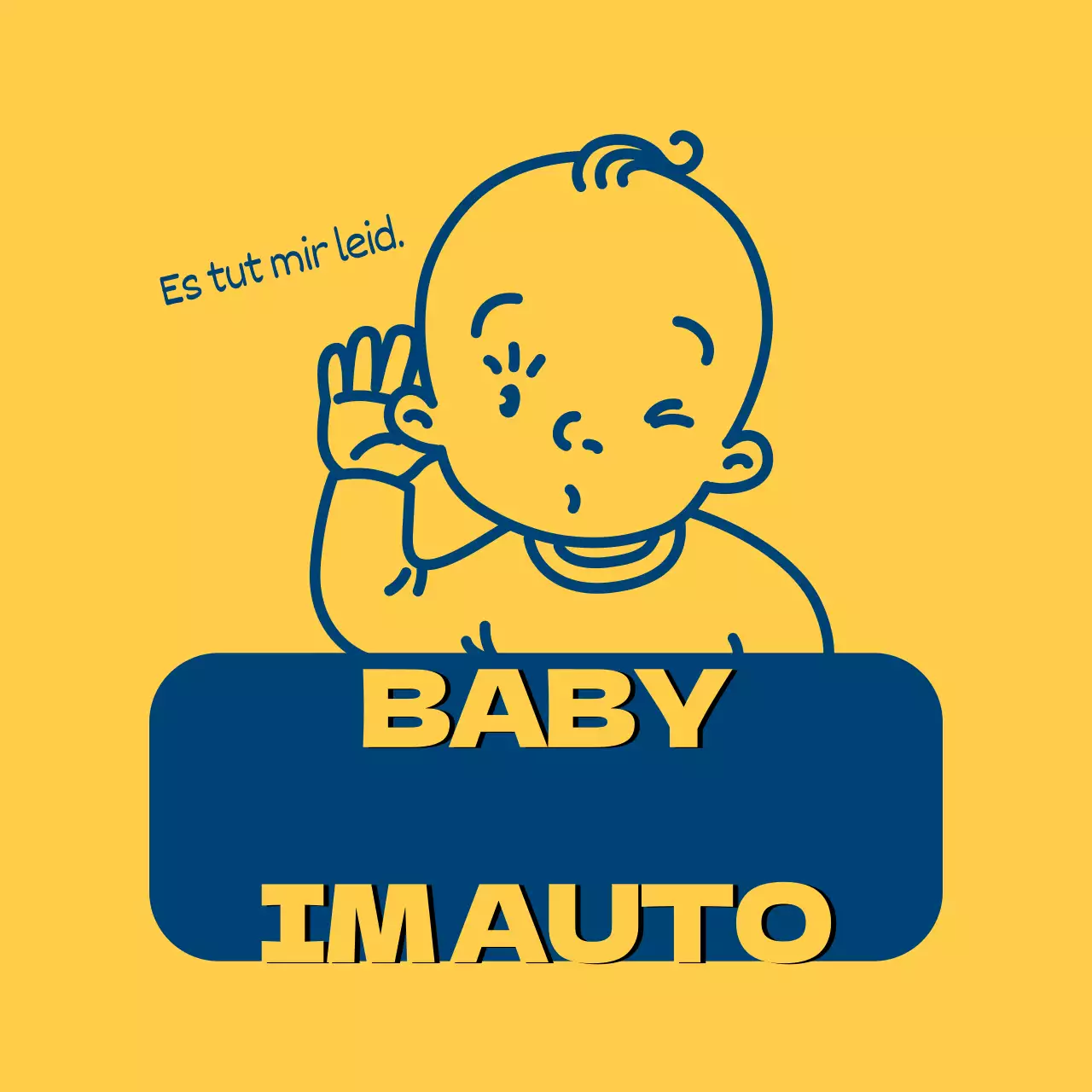 gelbe blaue Linie Illustration Kind reitet