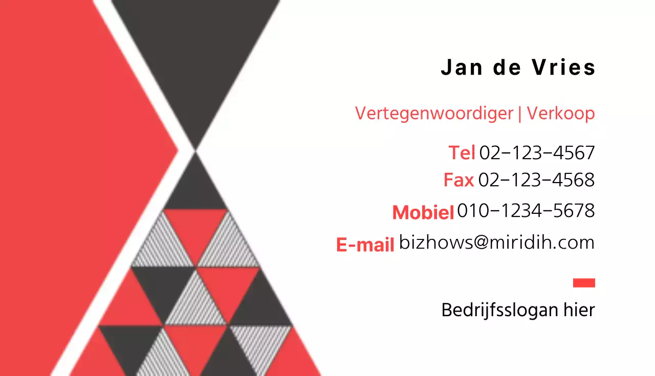 Zakelijke visitekaartjes