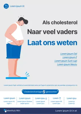 De grijs-blauwe ziekenhuiscampagne promoten