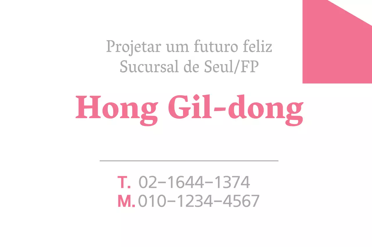 Futuro feliz cor-de-rosa