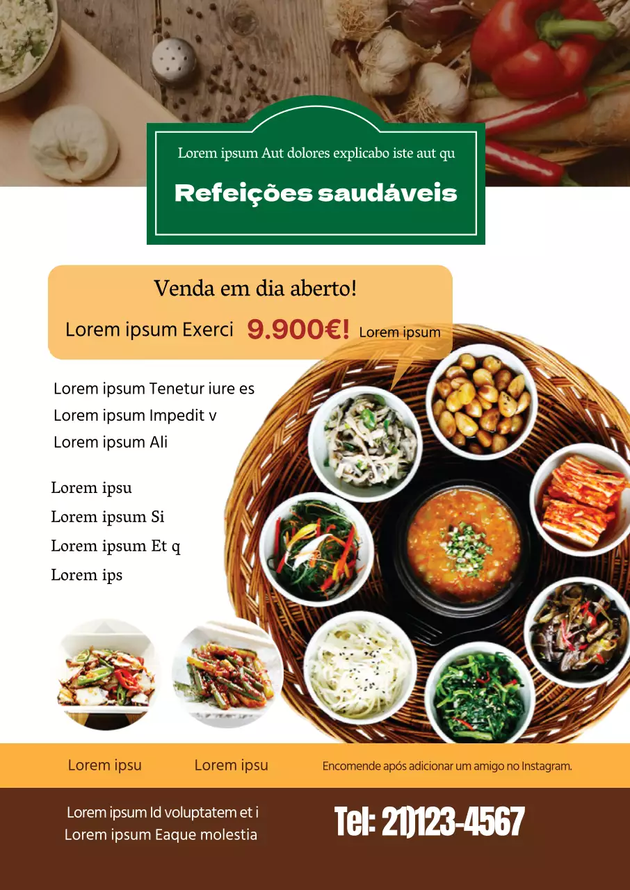Foto verde destaca menu coreano de restaurante tradicional