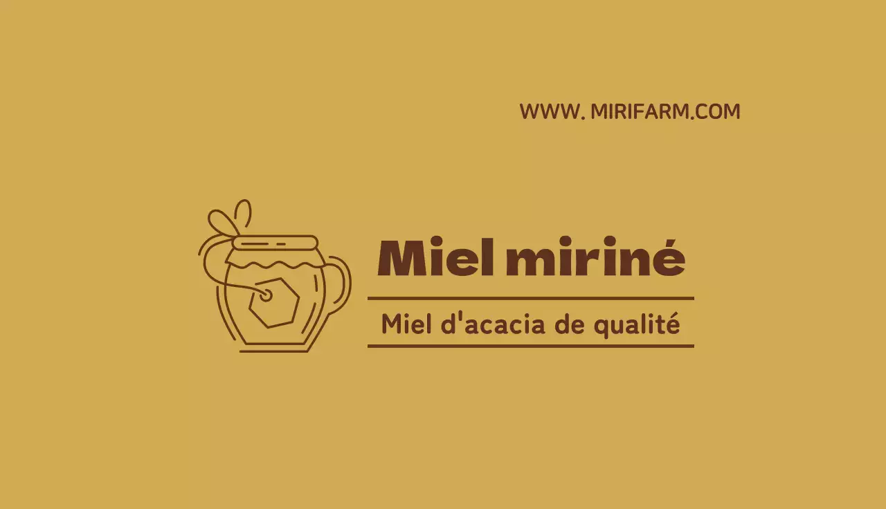 Marron Jaune Illustration Neat Apiculture Miel