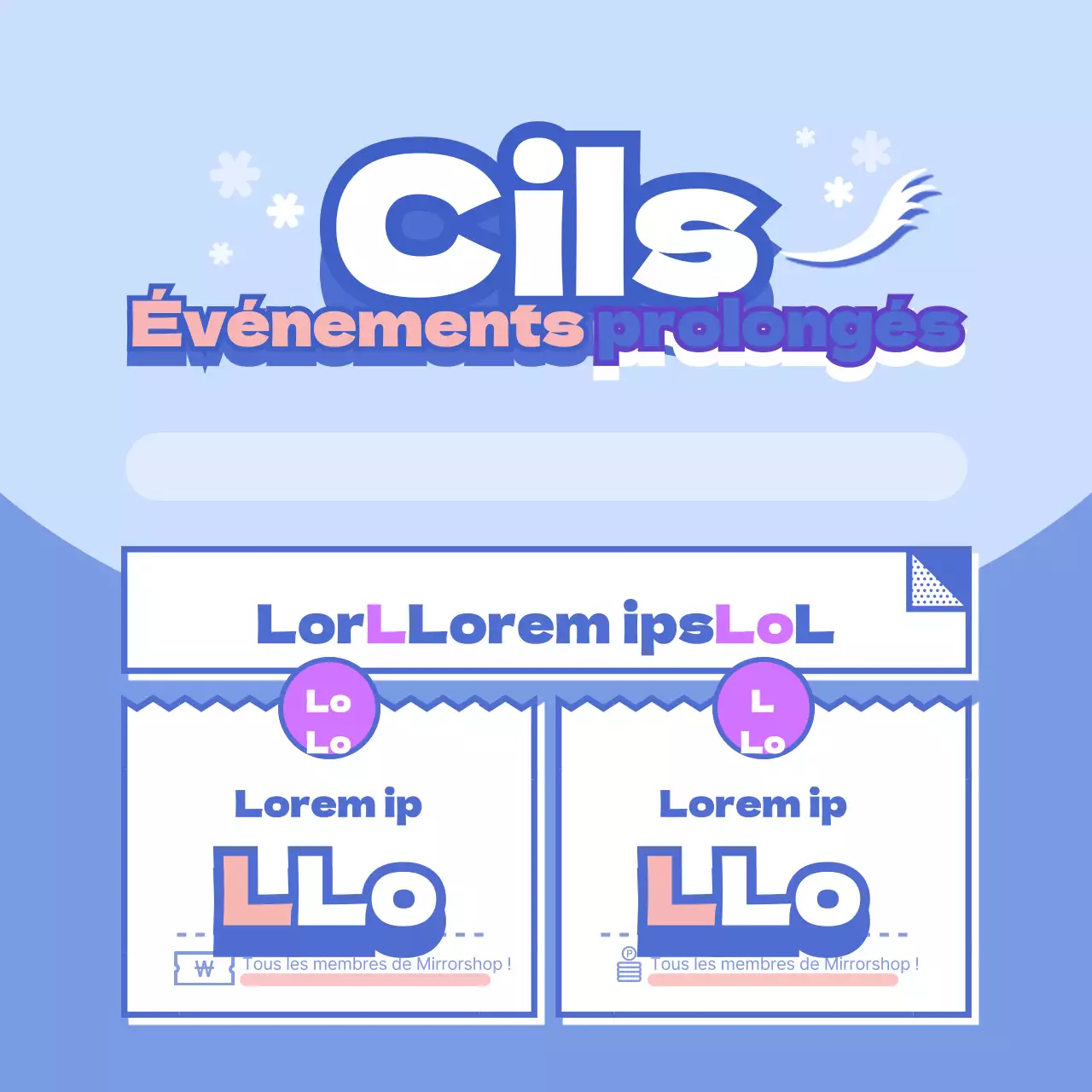 Vente d'extensions de cils