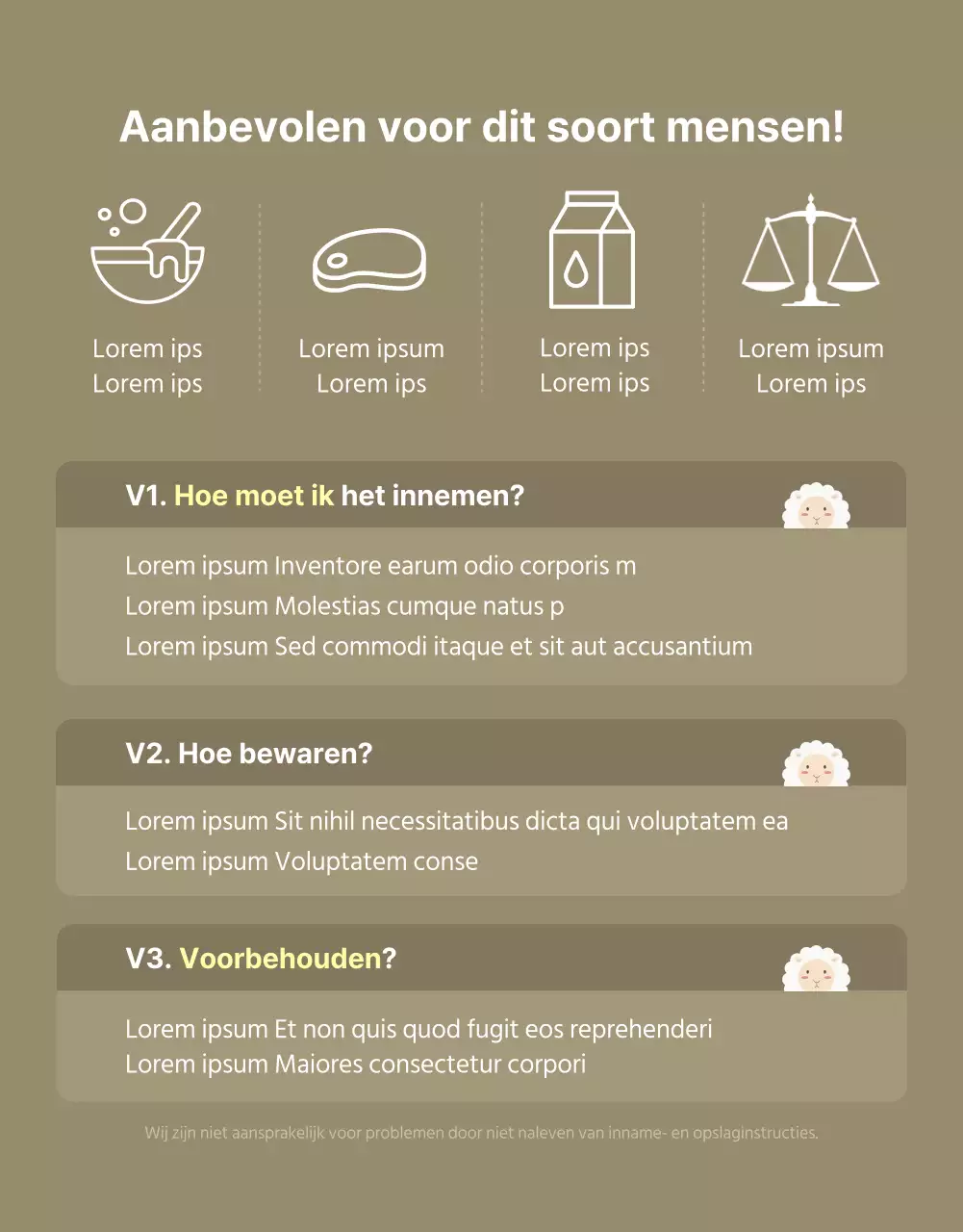 Blauwe, natuurlijke geitenmelk proteïnepoeder gezonde voeding reclame