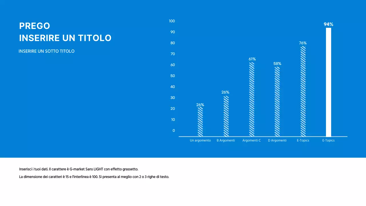 Semplice grafico a barre verticali blu infografico