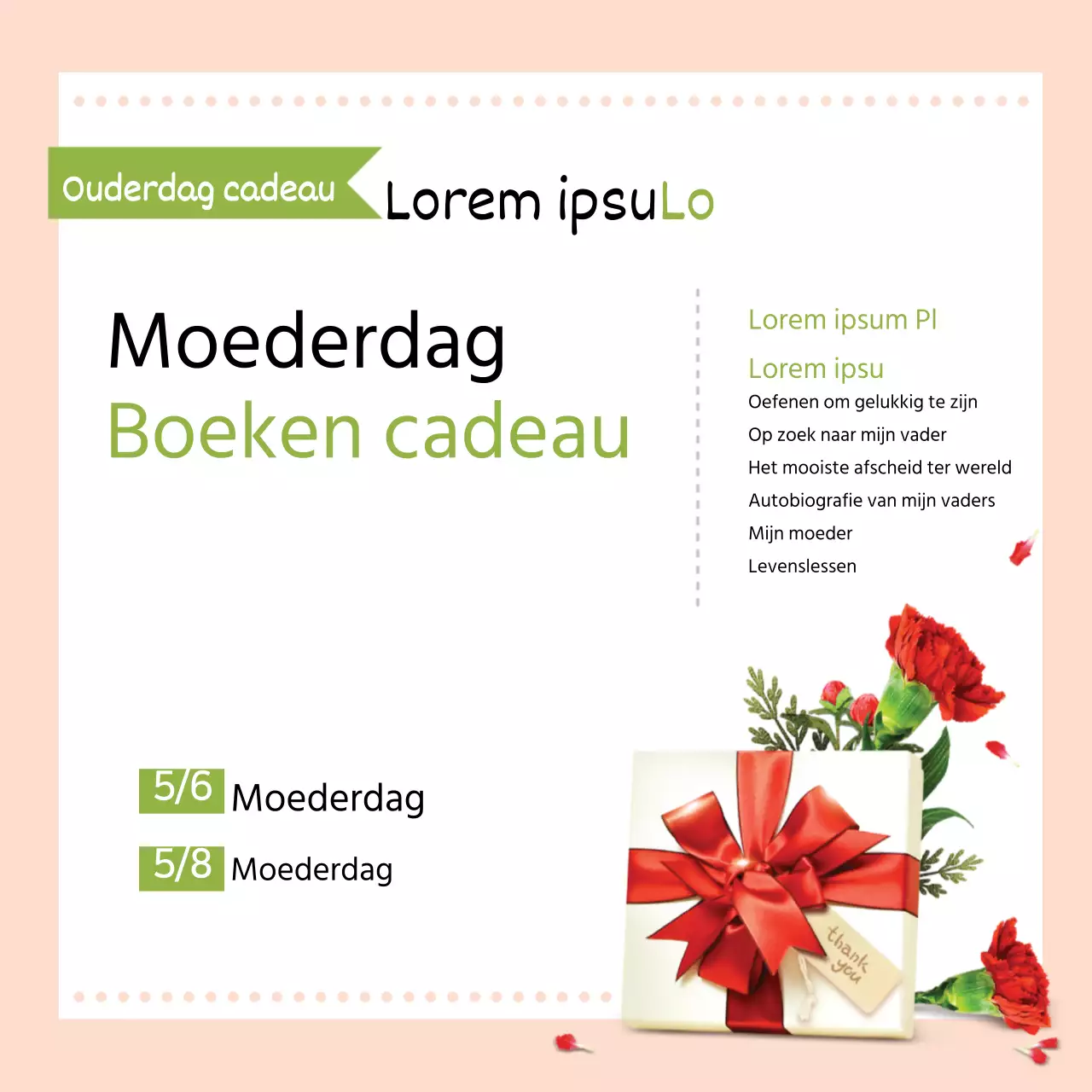 Moederdag cadeau boeken