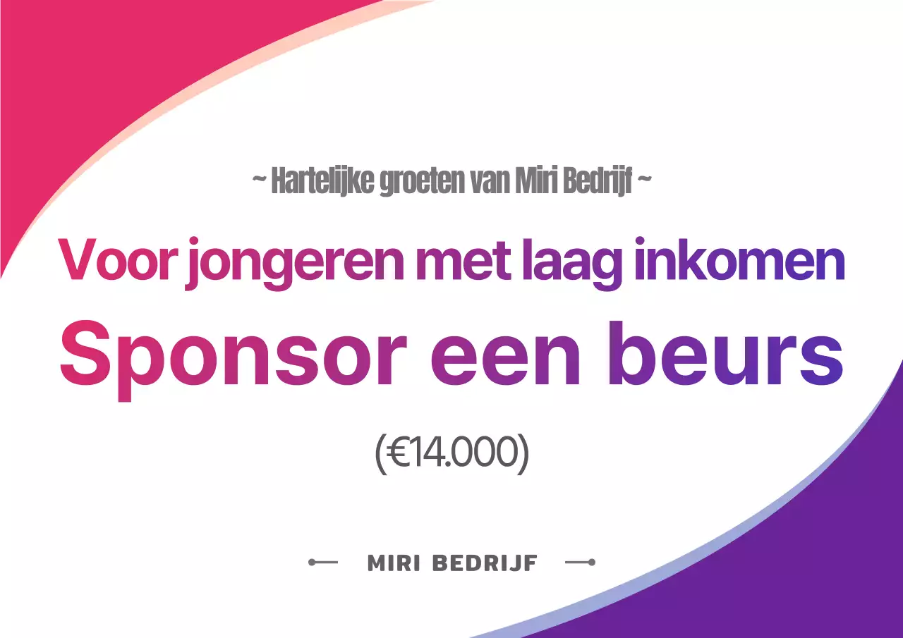 Paarse beurs sponsoring panel