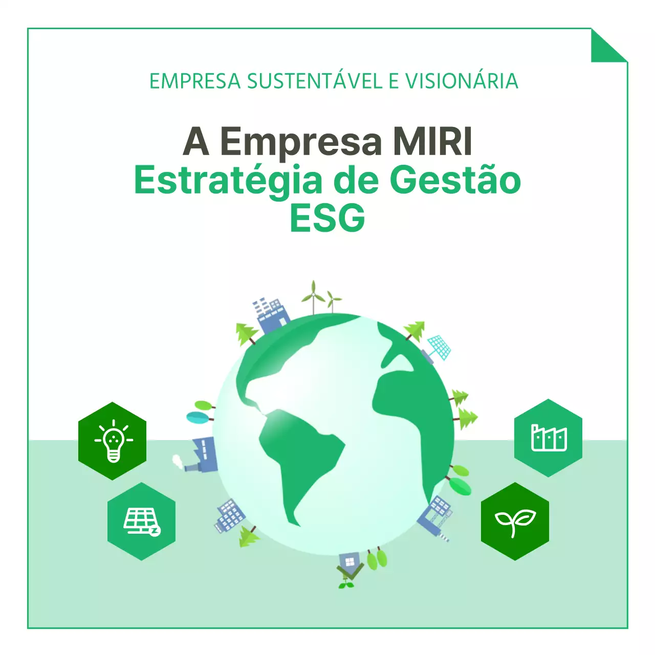 Estratégia de gestão ESG em verde e brancoAnáliseGestão empresarialTendênciasCardNews