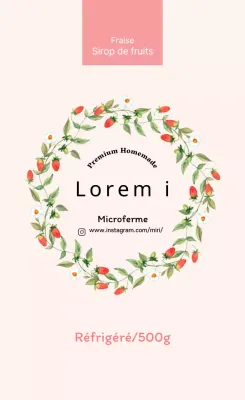 Confitures de fraises roses maison