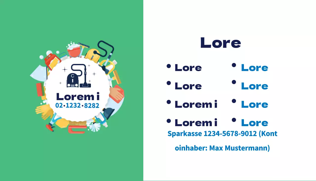 Grüne Illustration niedlich Reinigungsservice Reinigung Förderung