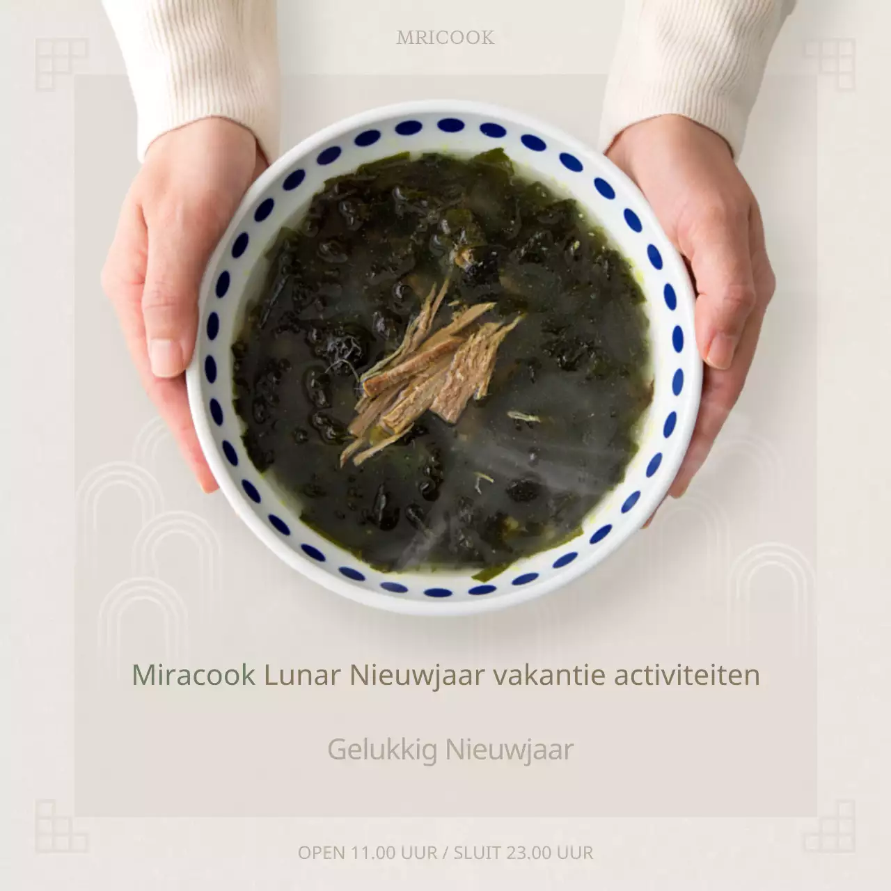 Beige Lunar New Year restaurants open voor zaken