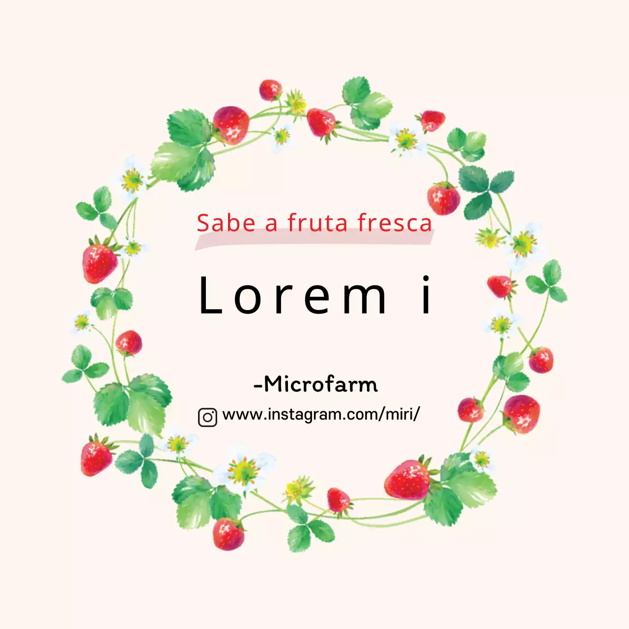 Confitura casera de fresas beige