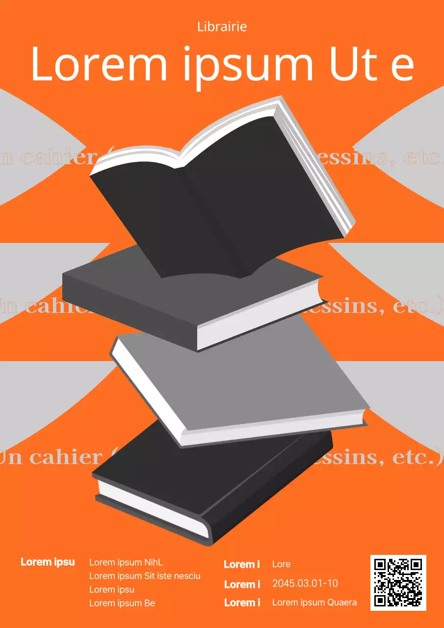 Noir gras Typographie moderne Programme d'édition indépendante