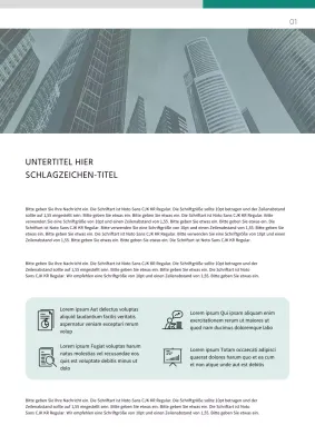 Ein einfacher, prägnanter Forschungsbericht in Grün