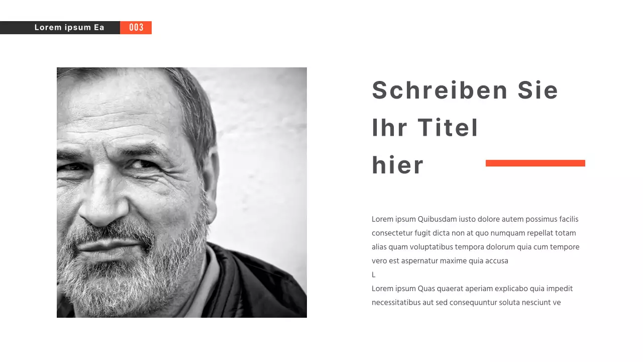 Schwarz-Weiß-Präsentationen