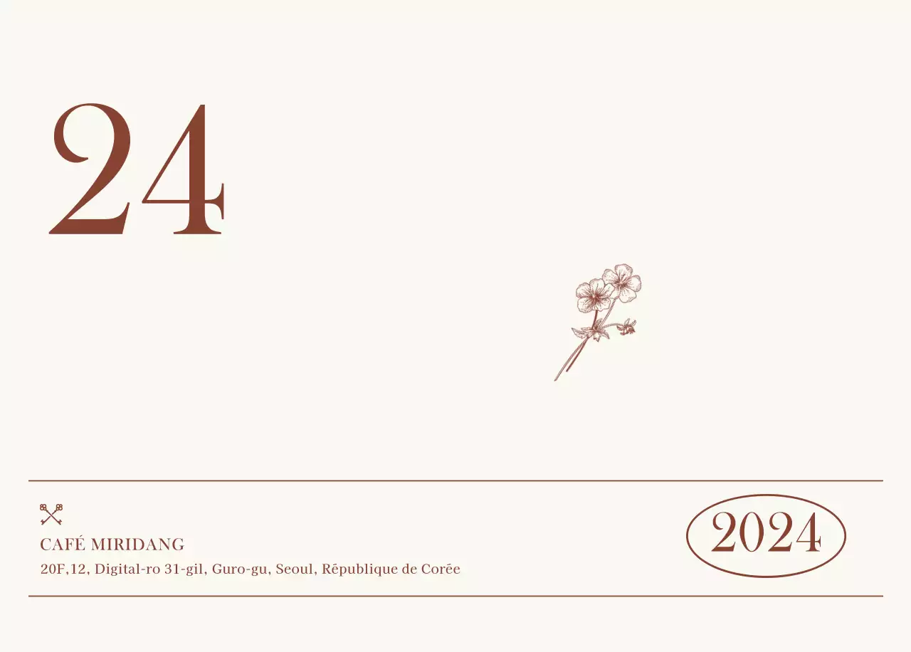 Mise en page de photos de cafés émotionnels en beige et marron