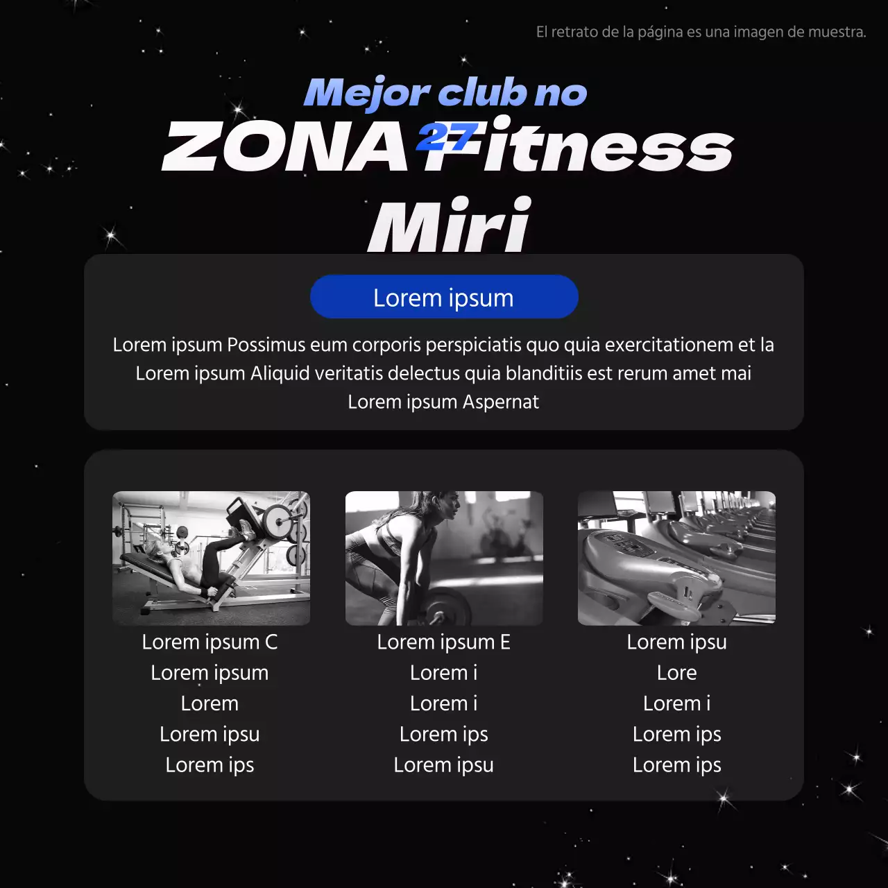 Negro y azul para una salud sencilla Fitness News