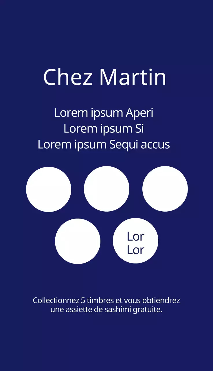 Sashimi de restaurant mignon avec illustration bleue