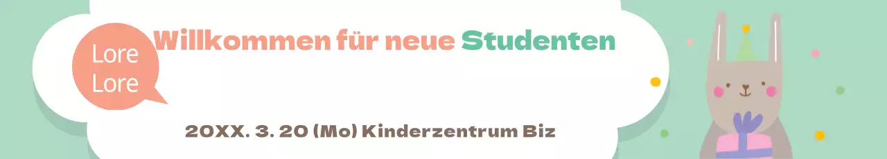 Willkommen für neue Studenten