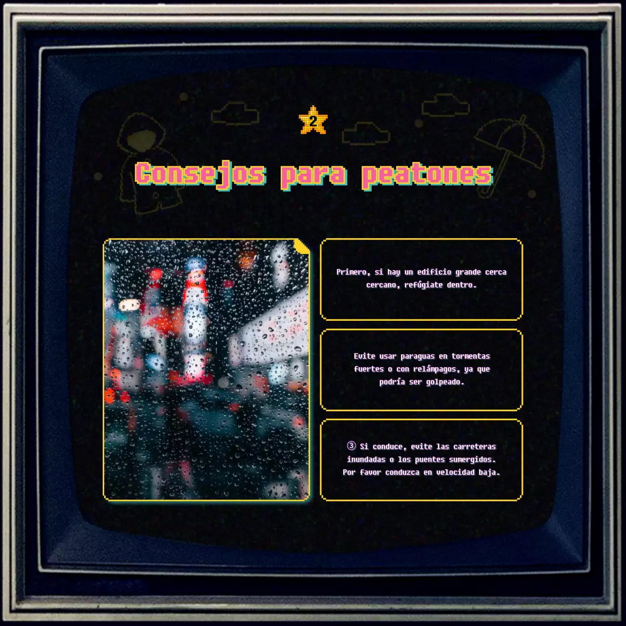 Cómo prepararse para la temporada de lluvias con un concepto televisivo de la vieja escuela