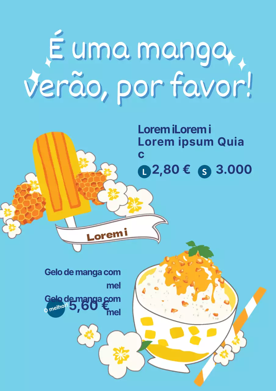 Manga, por favor, verão