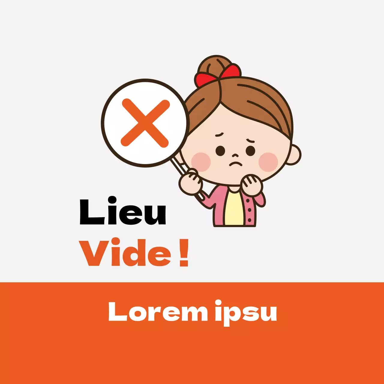 Illustration orange, quarantaine de corona