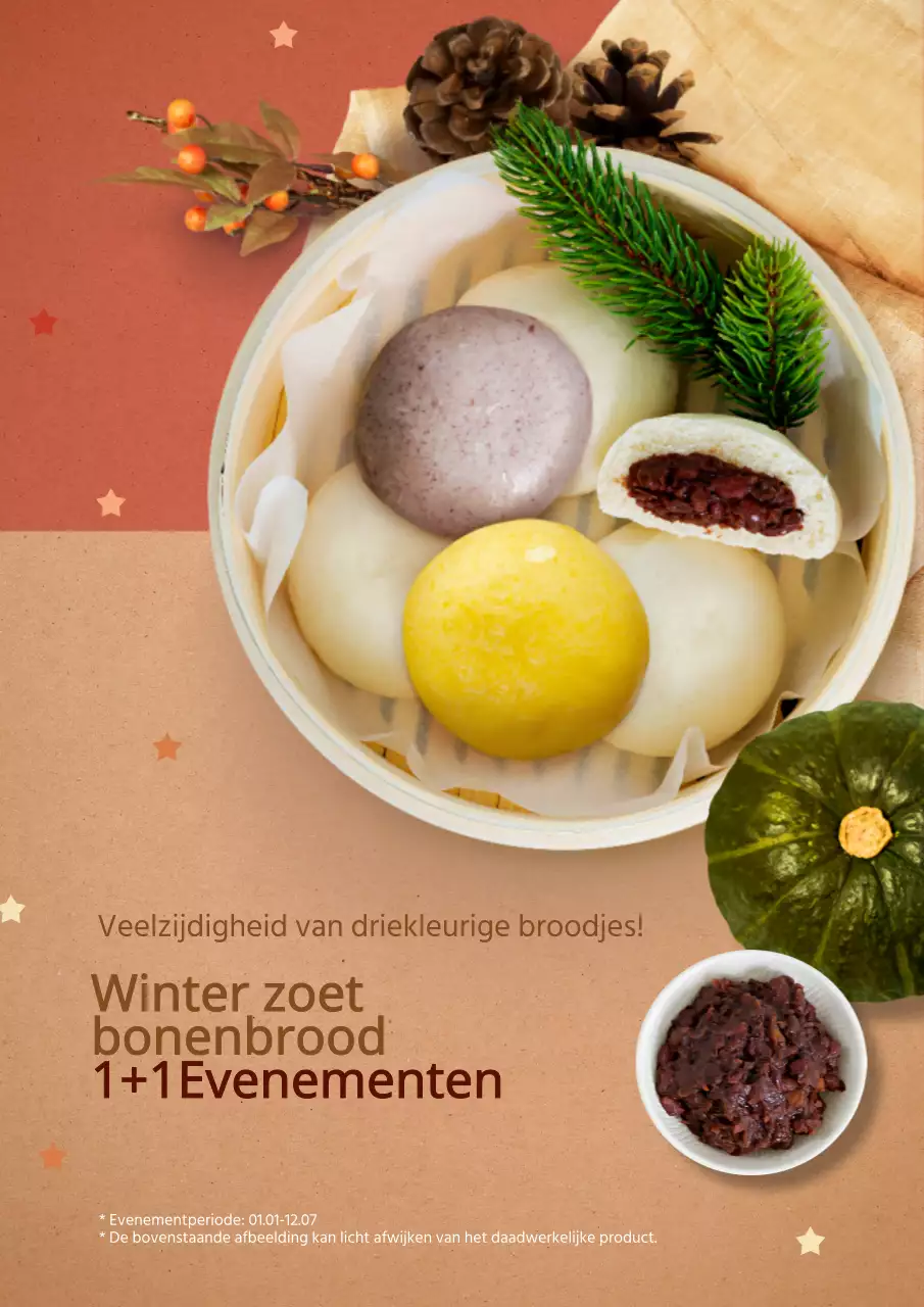 Winter traktaties verkoop met oranje voedsel foto's