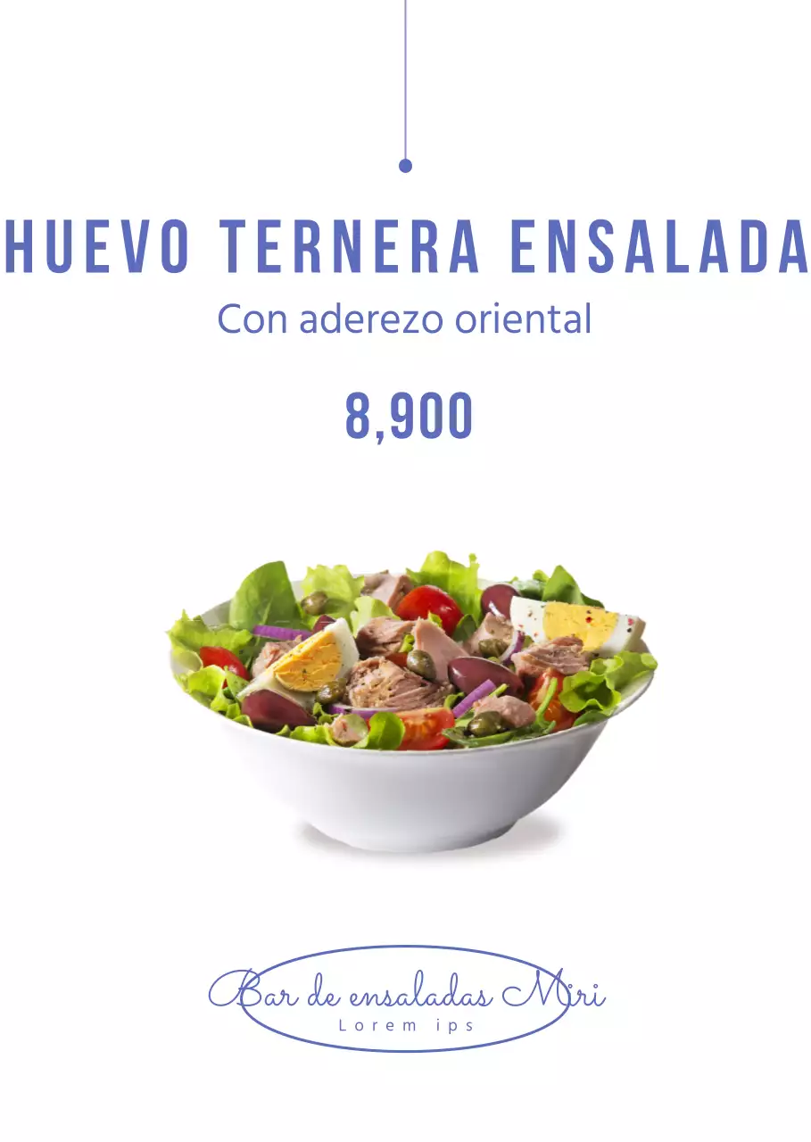 Tableros de menús de ensaladas limpios