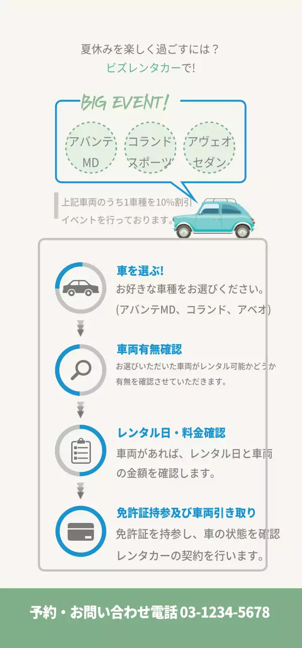 ビジレンタカーで行こう！チケット