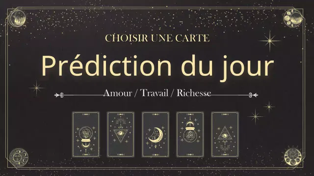 Lecture des cartes de tarot pour la seconde moitié de l'année en noir et beige