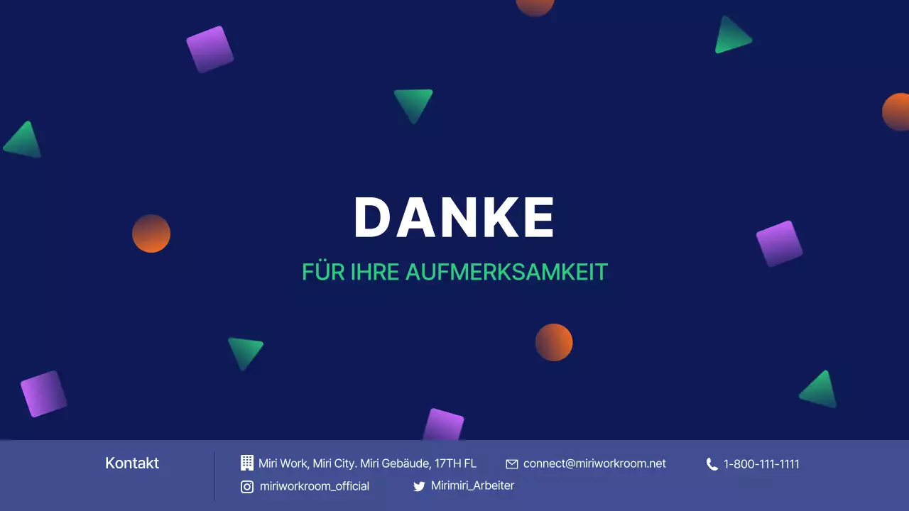 Anwerbung lokaler Kreativer mit Formen in Marineblau und Akzentfarben