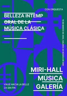 Espectáculos clásicos en azul y verde