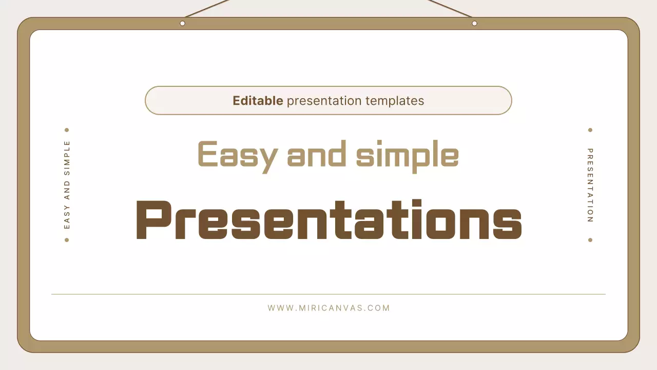 Guide to Beige Simple Presentation