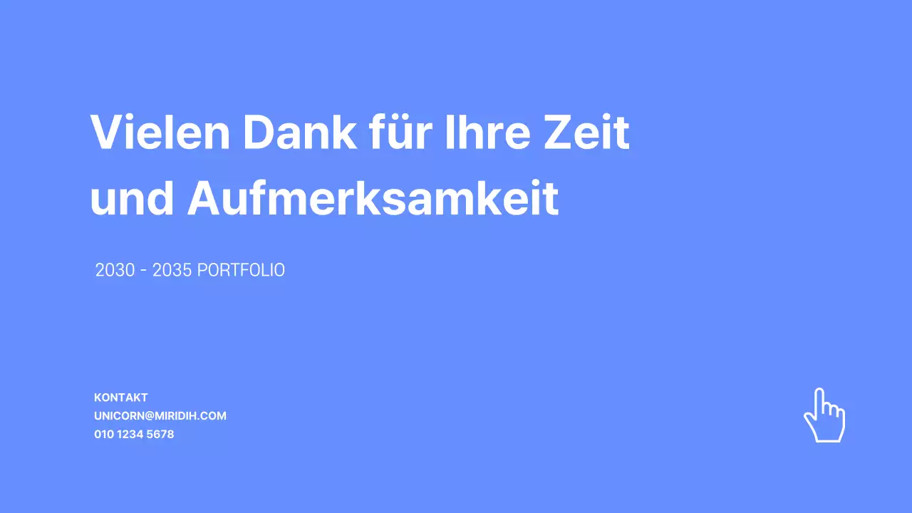 Entwicklerportfolio in blau