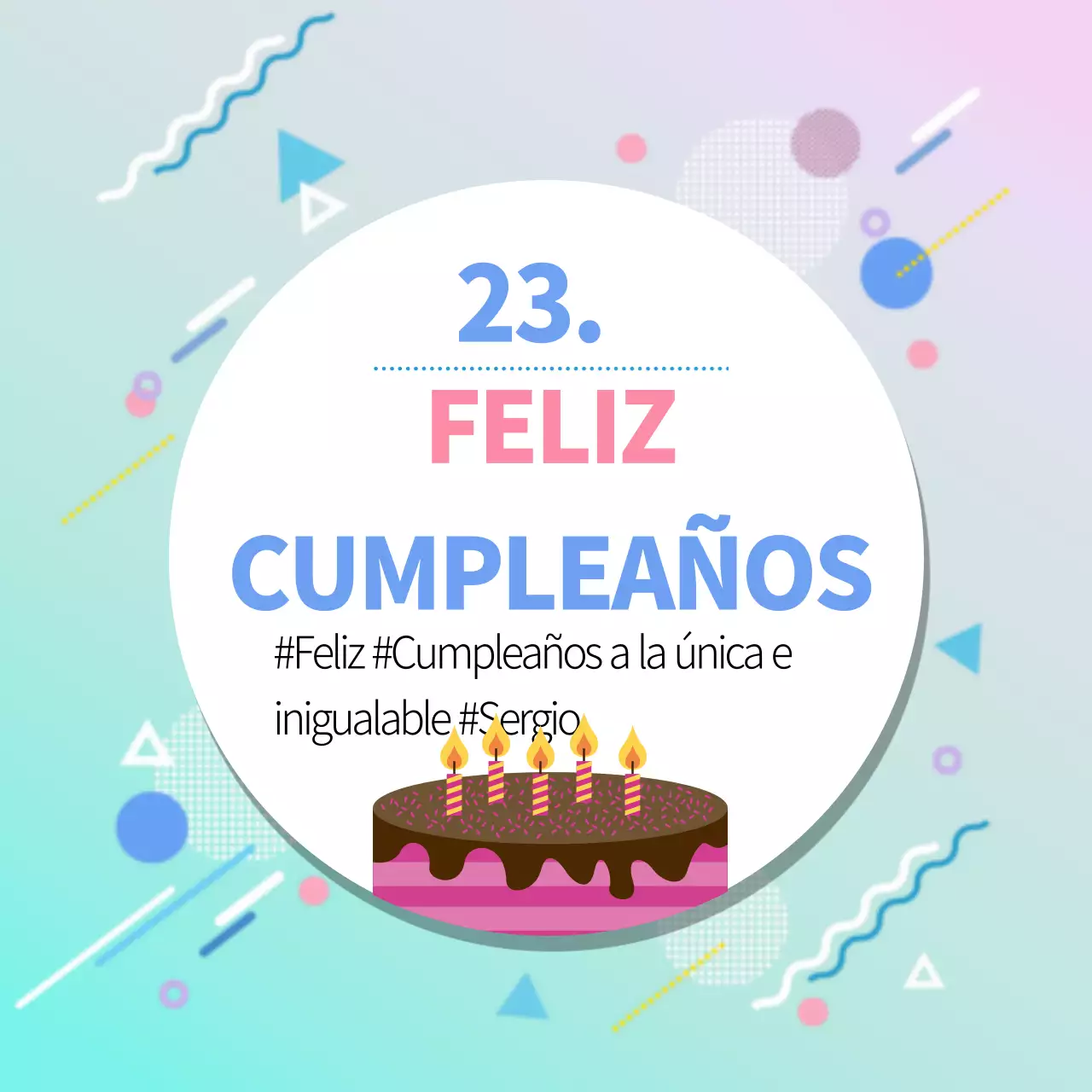 Mensaje de feliz cumpleaños