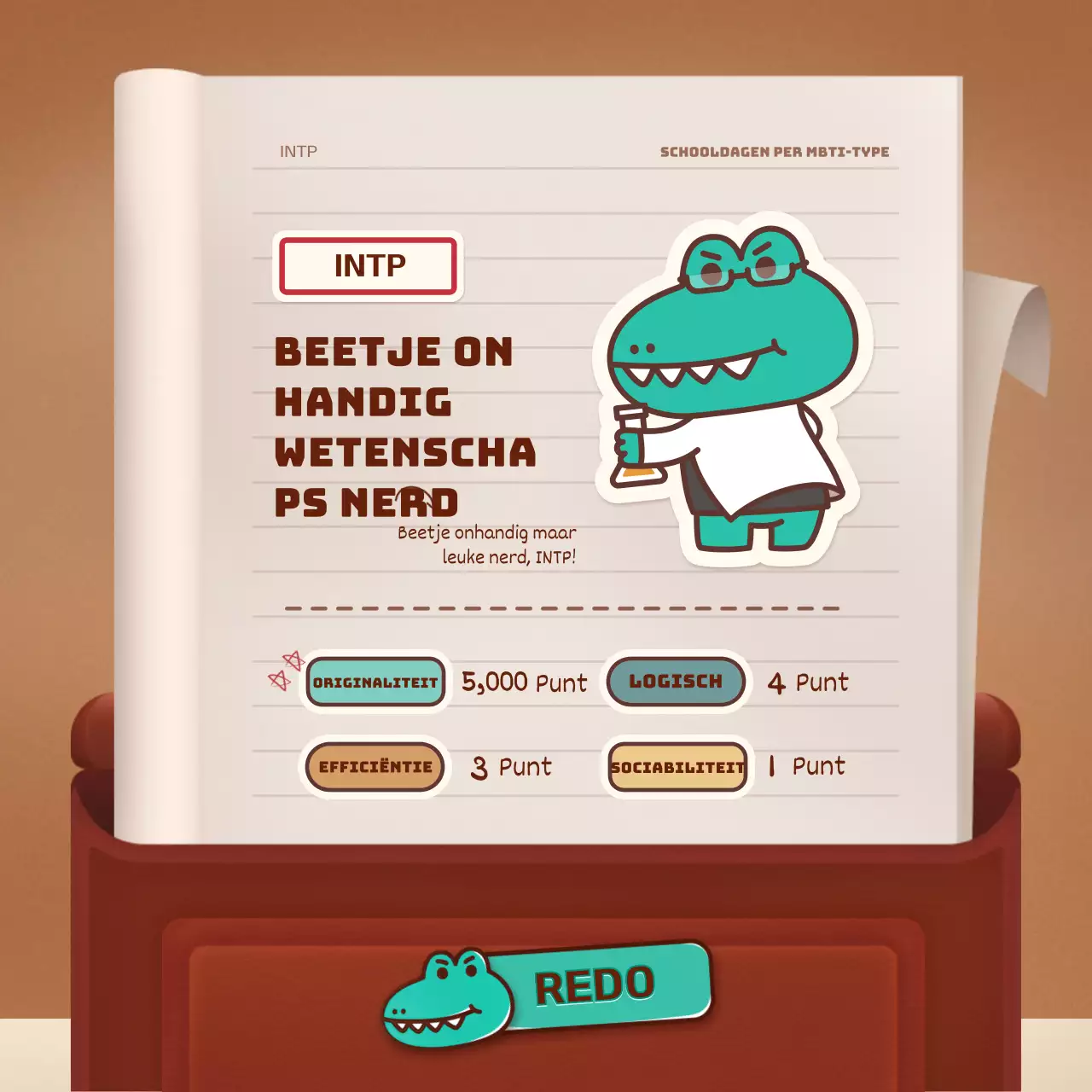 Testen van bruine en groene retro schooltas concept mock-ups