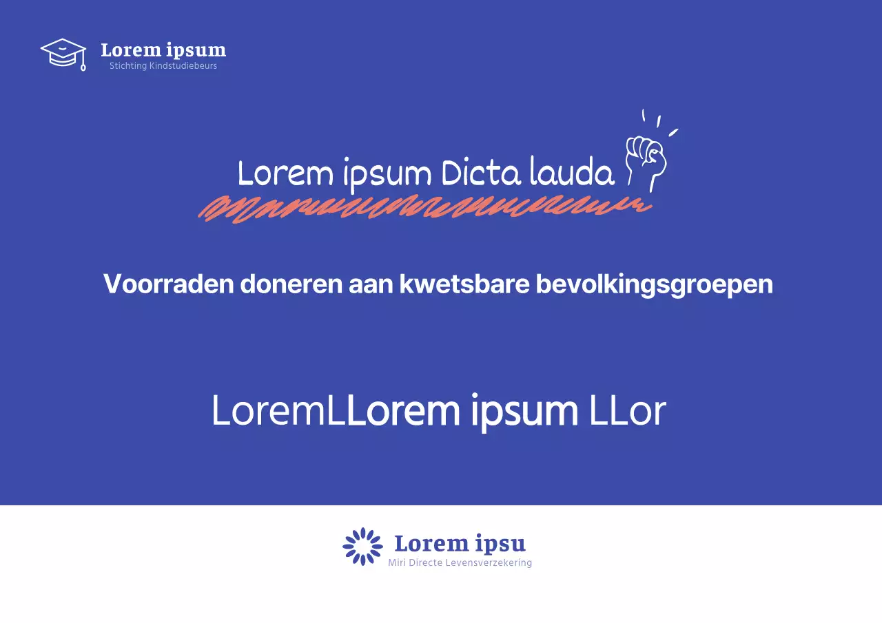 Een schone, blauwe achtergrond voor het doneer aan beurzen-paneel