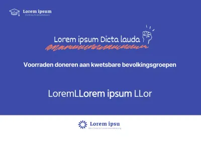 Een schone, blauwe achtergrond voor het doneer aan beurzen-paneel