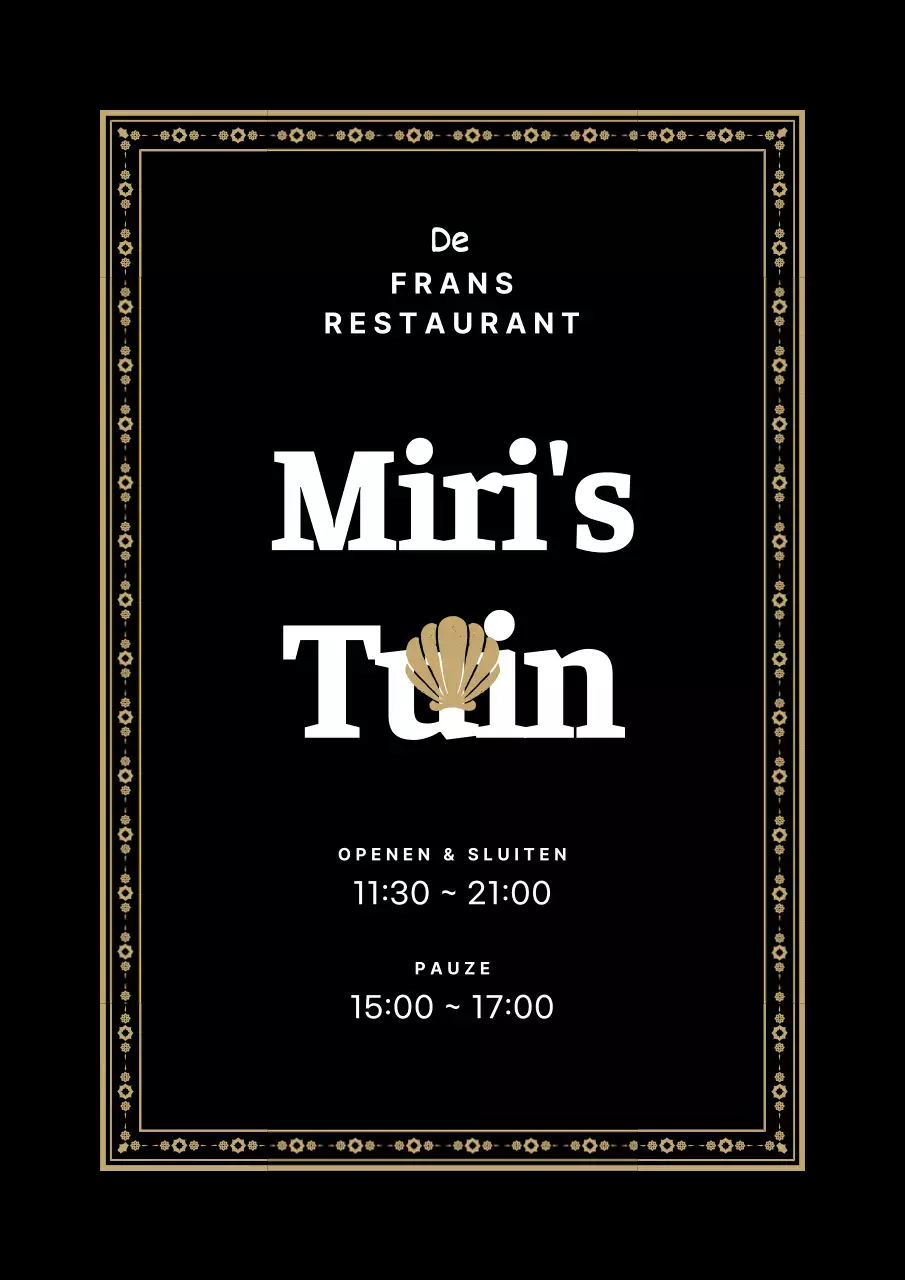 Stijlvolle, strakke stijl in zwart en wit voor logo's van restaurants