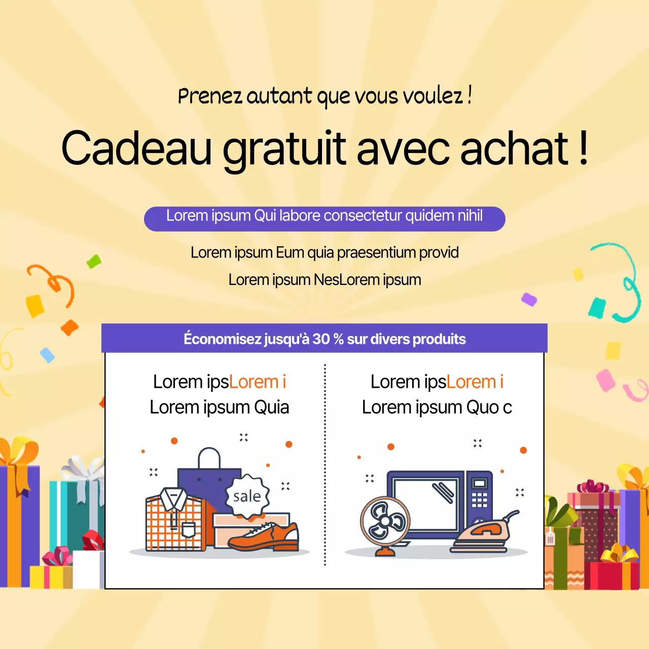 Chèque-cadeau pour l'achat d'un produit
