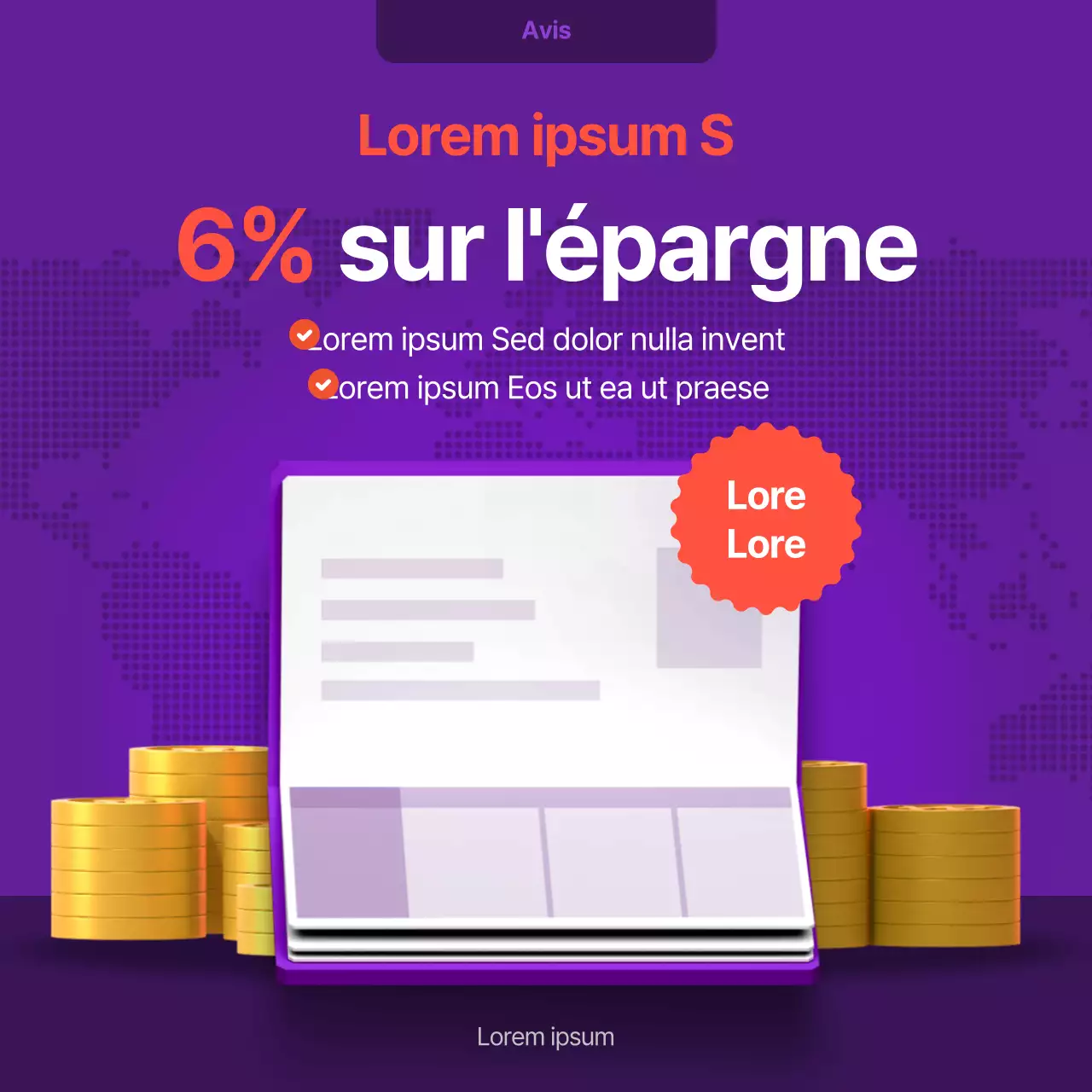 Informations sur les hausses de taux dans des tons violets et rouges