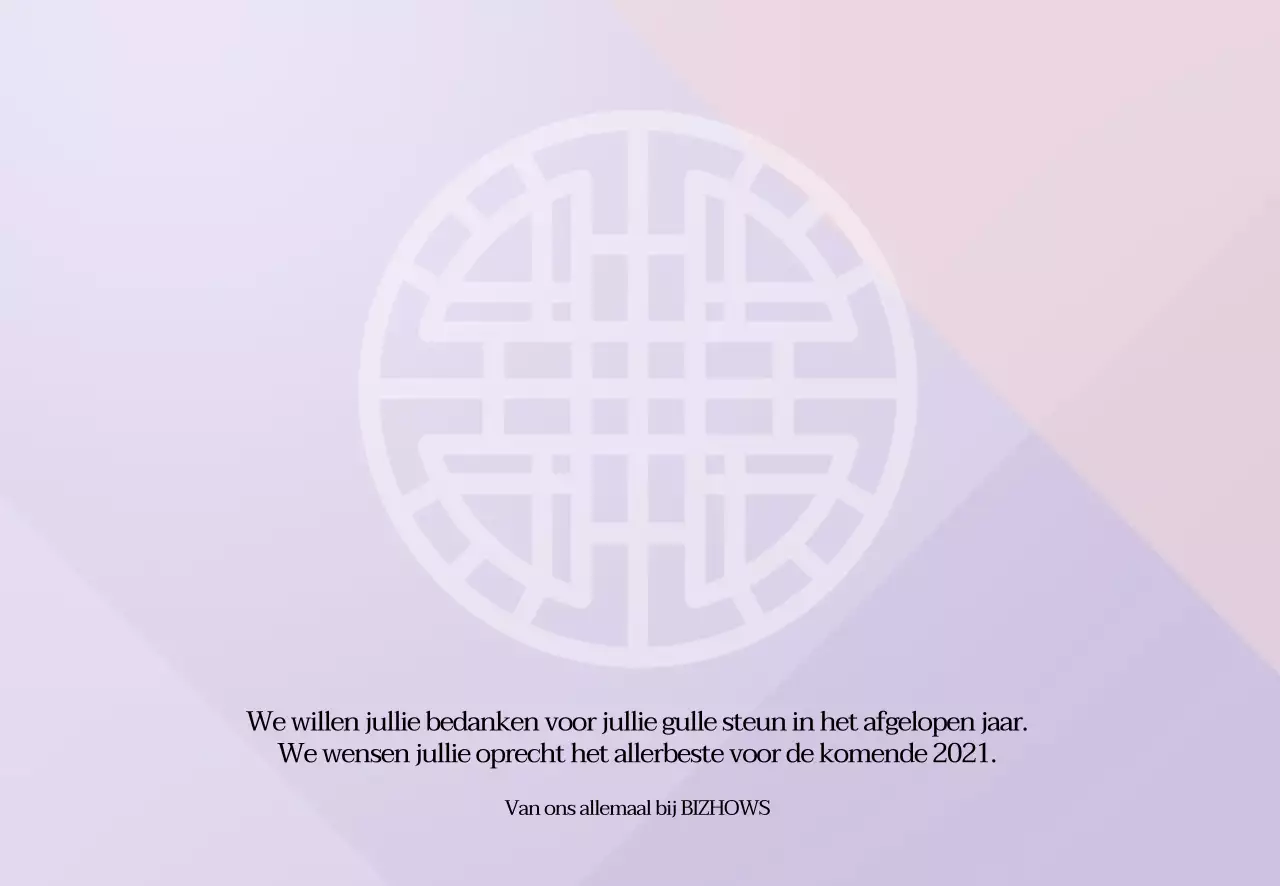 Nieuwjaarsboodschap voor rijstwafels