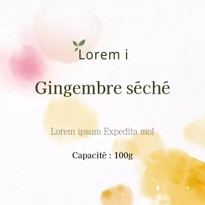 Gingembre séché