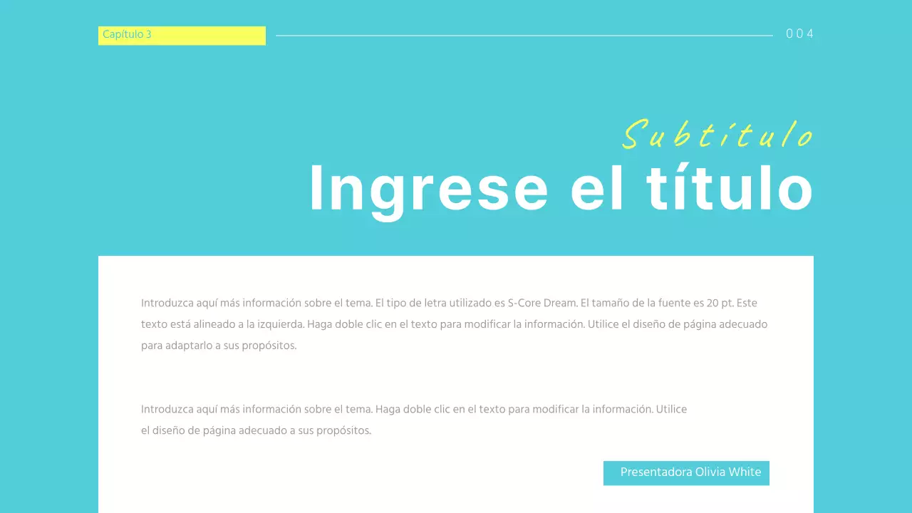 Presentaciones nítidas