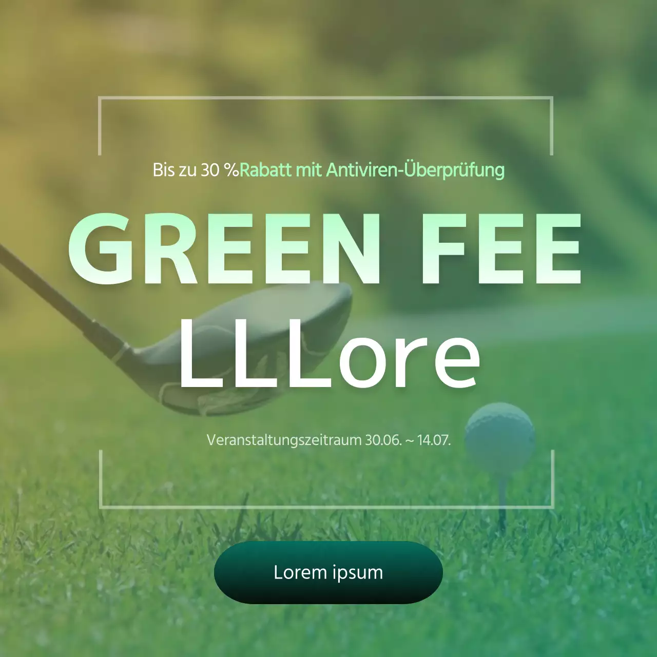 Gradient's Golf Green Fee Rabatt Aktion