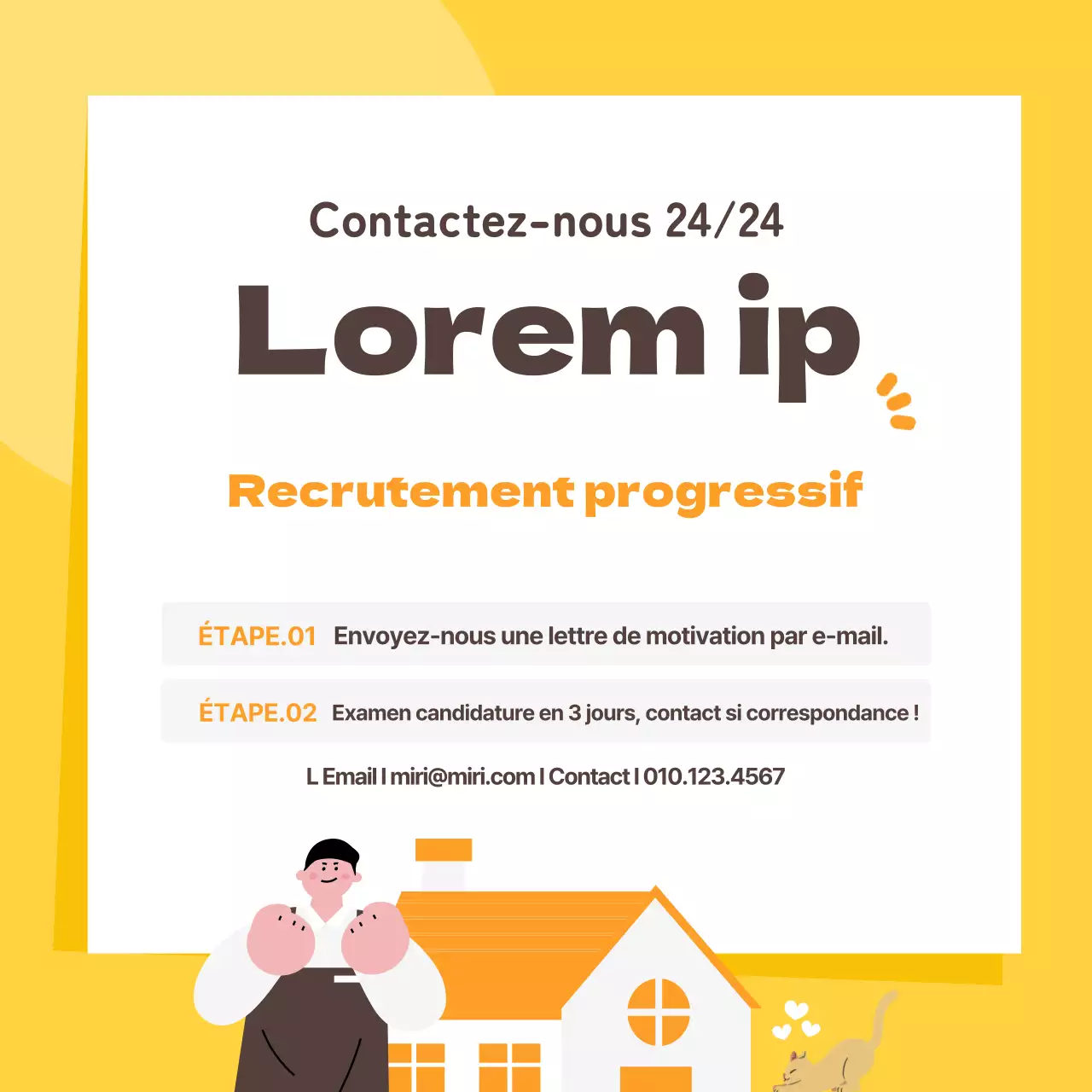 A la recherche d'un personnel de maison d'hôtes joyeux