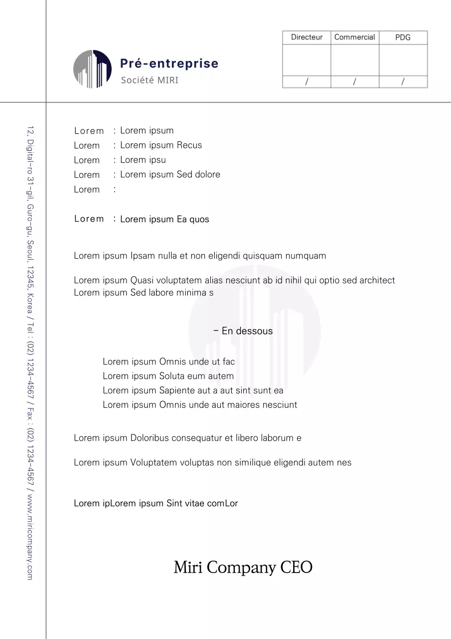 Annonces d'entreprise propre Annonces d'interdiction de fumer Annonces de coopération Modèles de documents